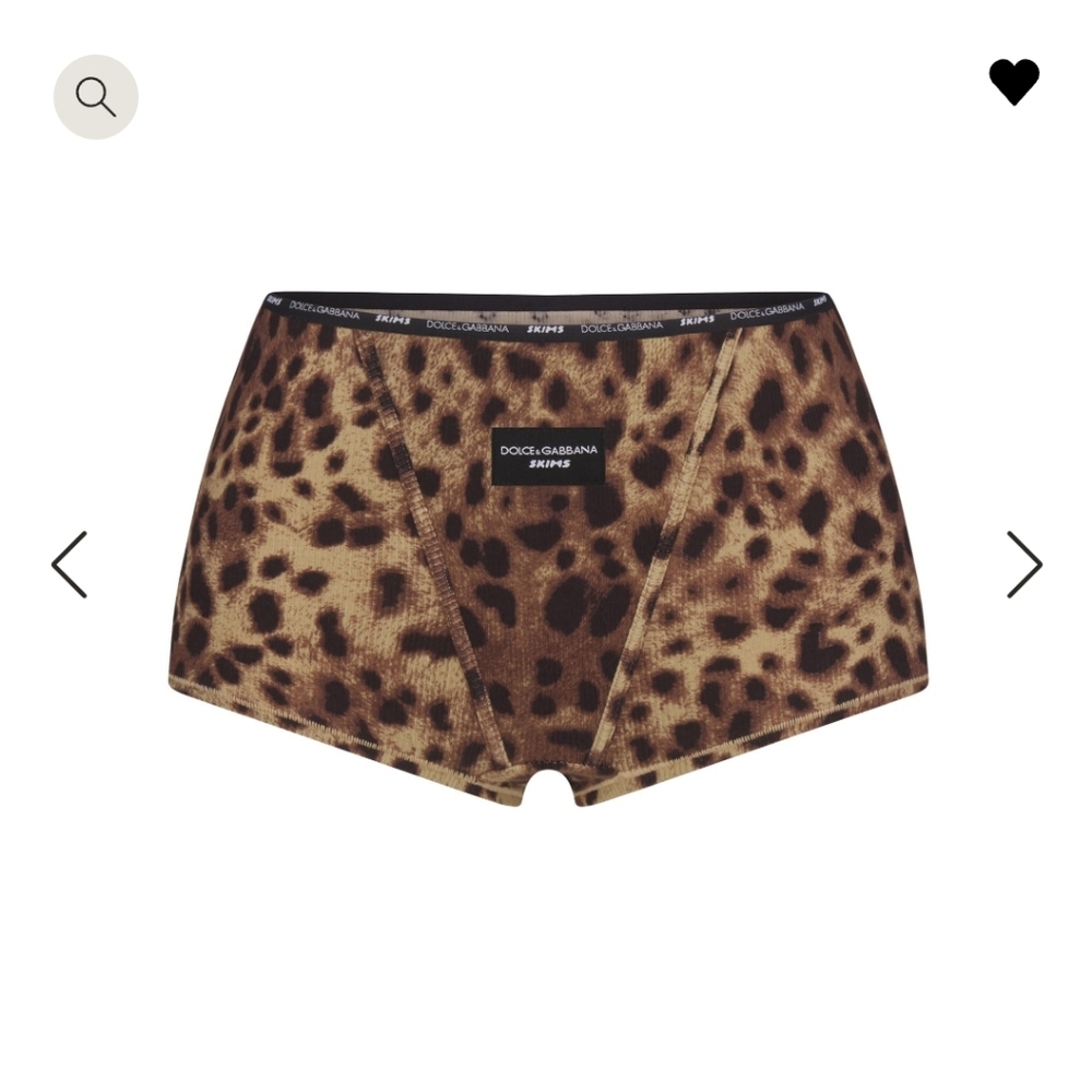 Dolce & Gabbana x SKIMS Boy Short leopard XL